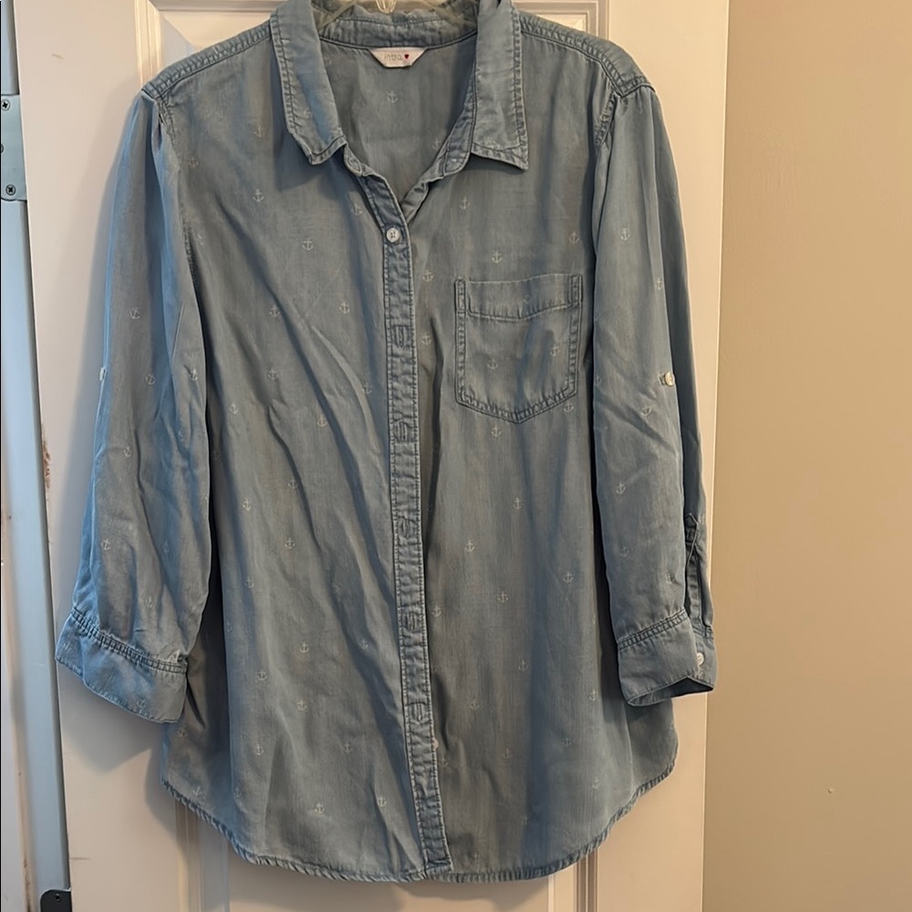 Intro. Denim Blue Shirt